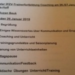 Trainerfortbildung Januar 2019